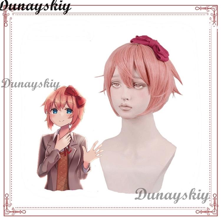 Gioco Doki Doki Literature Club Natsuki Cosplay Sayori Yuri Monika Costume Cosplay Set Parrucca Uniforme Scolastica Ragazza Donna Costumi