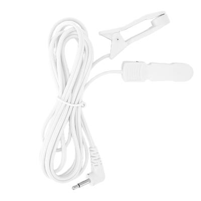 2,5 mm tragbares Ohrclip-Elektrodendraht-Verbindungskabel-Zubehör für digitales TENS-Massagegerät