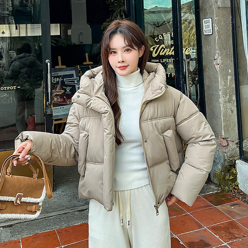 MODE 2024 Winter Neue Daunengepolsterte Kleidung Damen Lose Kapuze Kurz Gepolsterte Kleidung Gepolsterte Kleidung Verdickte Brotkleidung Jacke Kleidung