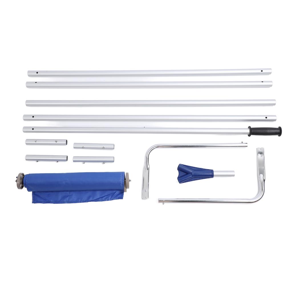 Snow Roof Rake 6.5M Adjustable Aluminum Roof Snow Removal Tool with Wheels Oxford Slide Anti Slip