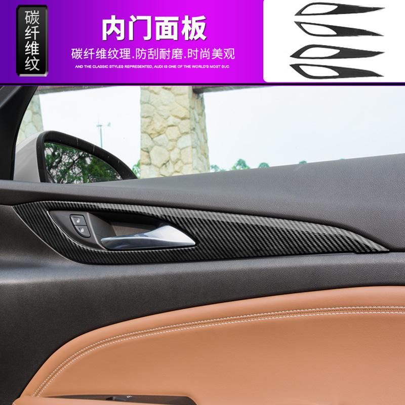 Carbon Fiber Accessories For Opel Insignia GSi / Buick Regal 2017- 2024 Reading Light Lamp Handle Bowl Air AC Vent Cover Trim