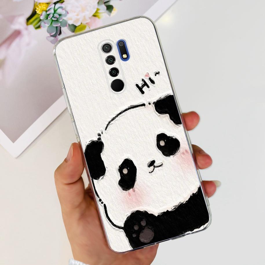 For Xiaomi Redmi 9 Case 6.53" Cover For Redmi 9 Flower Butterfly Transparent Silicone Soft Phone Covers For Redmi 9 Prime Bumper