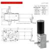 Silnik przekładni ślimakowej 12V/24V DC z samohamownością i regulowaną prędkością do elektrycznej suszarki do ubrań