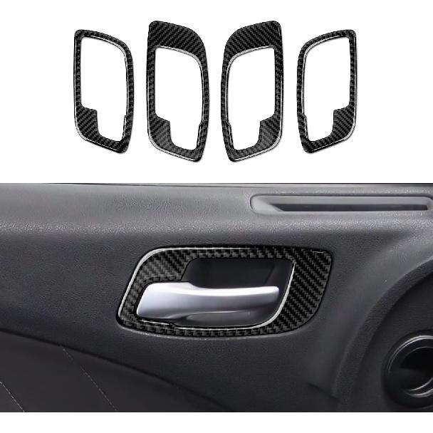 Car Gear Shift Panel Cover Decals for 2011 2012 2013 2014 Dodge Charger Accessories Carbon Fiber Interior Stickers
