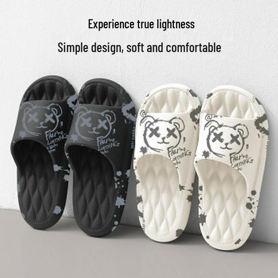 Soft-Soled EVA Slippers: Comfortable, Non-Slip, Thick-Soled Bathroom Slippers for Men and Women, Perfect for Summer.