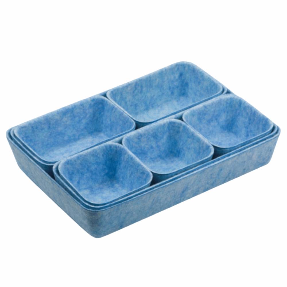 8Pcs/Set Seamless Drawer Organizer Space-Saving Felt Storage Basket  Closet Organizer