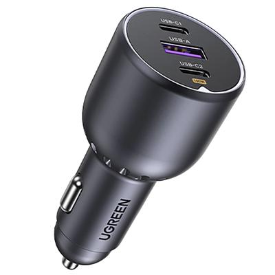 Ugreen Ec705 Autoladegerät 130W 2X USB-C 1X USB-A - Grau