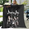 BTS 3D Kpop Bangtan Boys Couverture de lit Bureau Maison Randonnée Pique-nique Couette Épaisse Couvre-lit Tendance Couverture en Flanelle