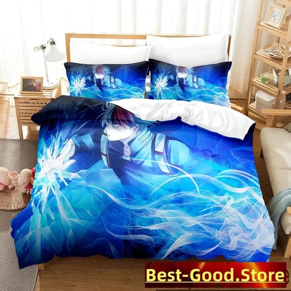 Anime My Hero Academia Bedding Set Printed Bed Set With Pillowcase Bed Duvet Cover Soft Queen Super King Size Home Textileextile