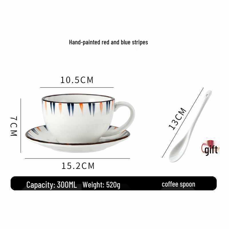 European Ceramic Coffee Set: Professional Latte Art, Cappuccino & Sawada Cups