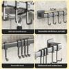 Kitchen Hook No Drilling Wall Mounted Rack Pot Spoon Knife Holder Storage Shelf For Kitchen Utensils