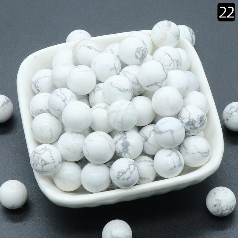1189-12MM Natural Round Crystal Stone Bead, No Hole, Mini Small Ball for DIY Jewelry and Crafts