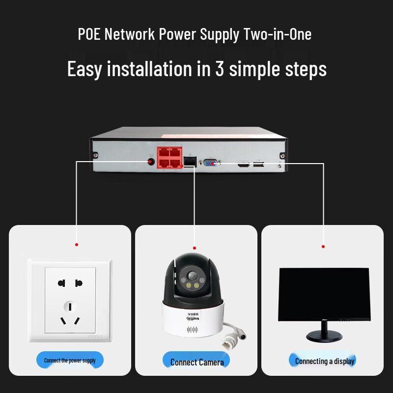 Dahua 5MP PoE Outdoor PTZ Full Color Security Camera CN Plug (adapter Included)