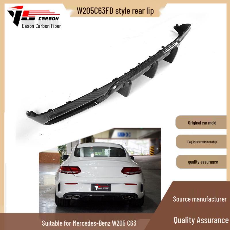 FD Style Carbon Fiber Rear Spoiler for 2015-2021 Mercedes-Benz W205 C63