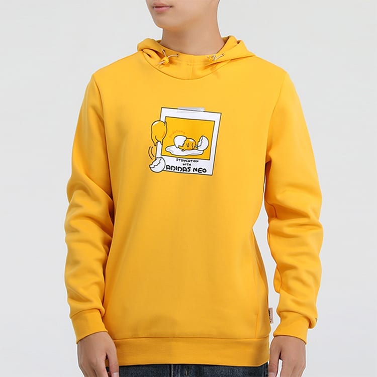 Adidas Neo Sweatshirts Men's Yellow Hooded Moderate Regular GL7226
