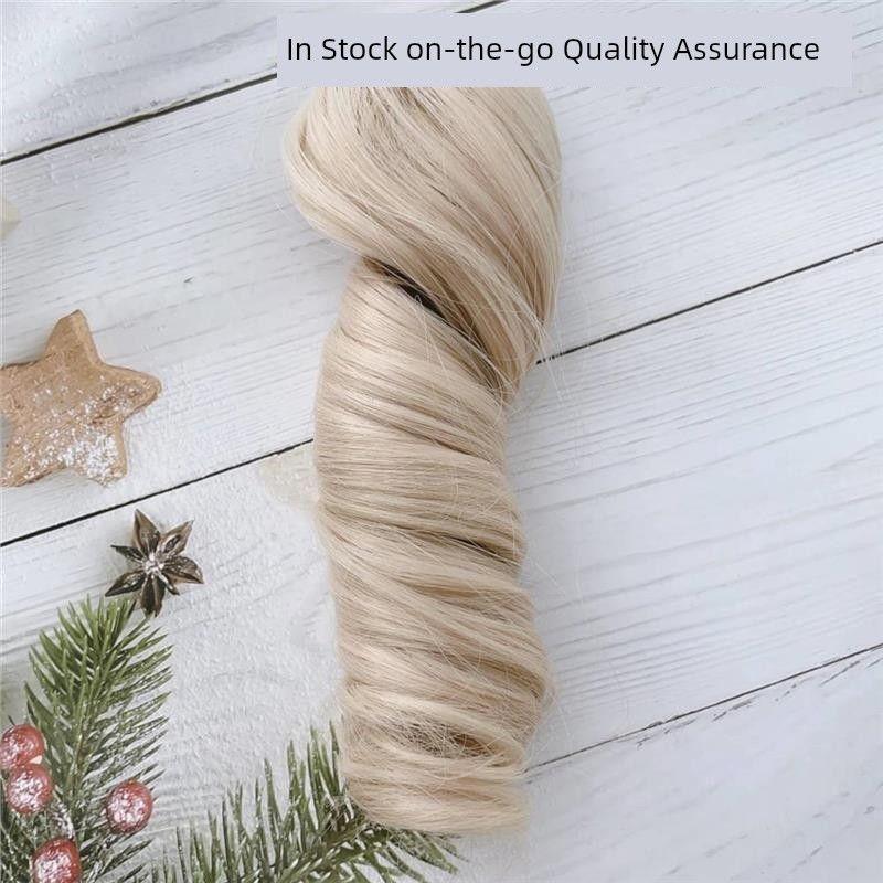 

Хлопковый парик для куклы 20 см Специальный парик из высокотемпературного волокна Два хвостика Вьющиеся волосы Захват Разноцветный на выбор В наличии Bleaching Walnut-Single Ponytail [Seconds]]