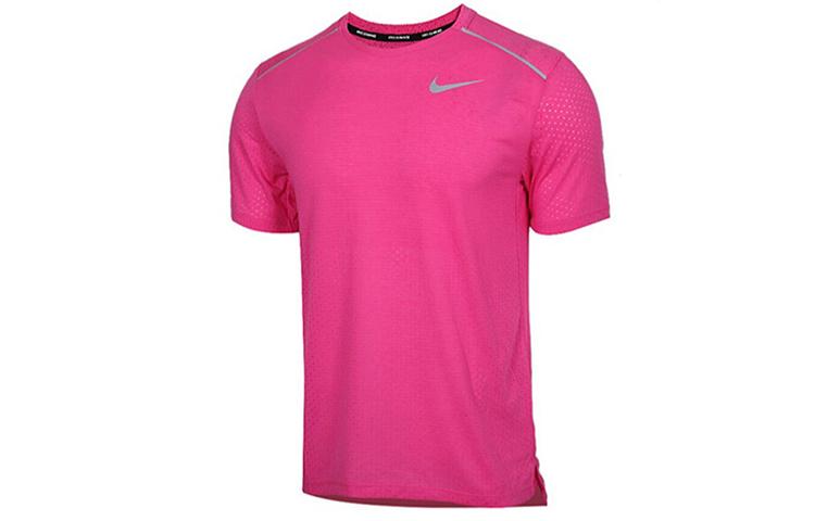

Nike T Shirts Men s Pink Crew Neck Moderate Straight Fit AQ9920-686 M