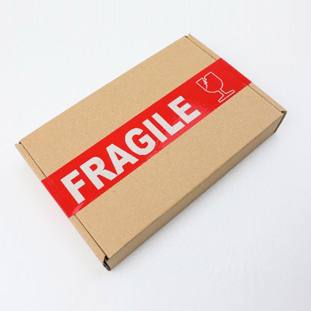 High Viscosity Express Box Red Fragile Warning Tape Package Tape Adhesive Carton Sealing
