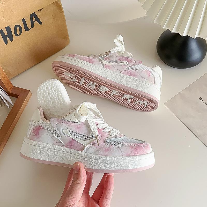 Belle mesh board shoes spring new thick-soled breathable casual sports shoes 36