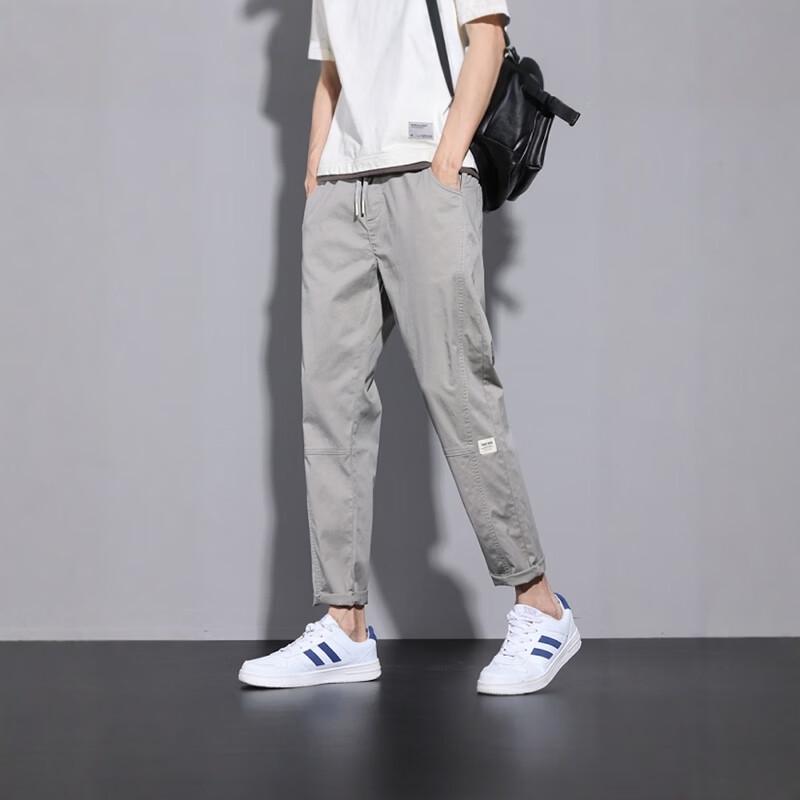 Jeanswest Men's Outdoor Casual Loose-Fit Cropped Pants