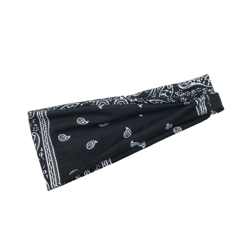 

Бохо повязки на голову, резинки для волос, завязанная повязка-тюрбан, эластичные повязки-твист, полосатые тканевые повязки для женщин и девочек чёрный