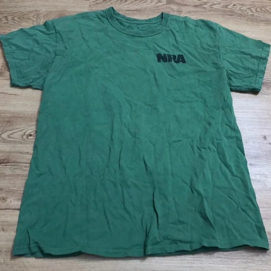 

NRA Shirt Mens Green Don t Tread On Me Snake Size Large Mea. M