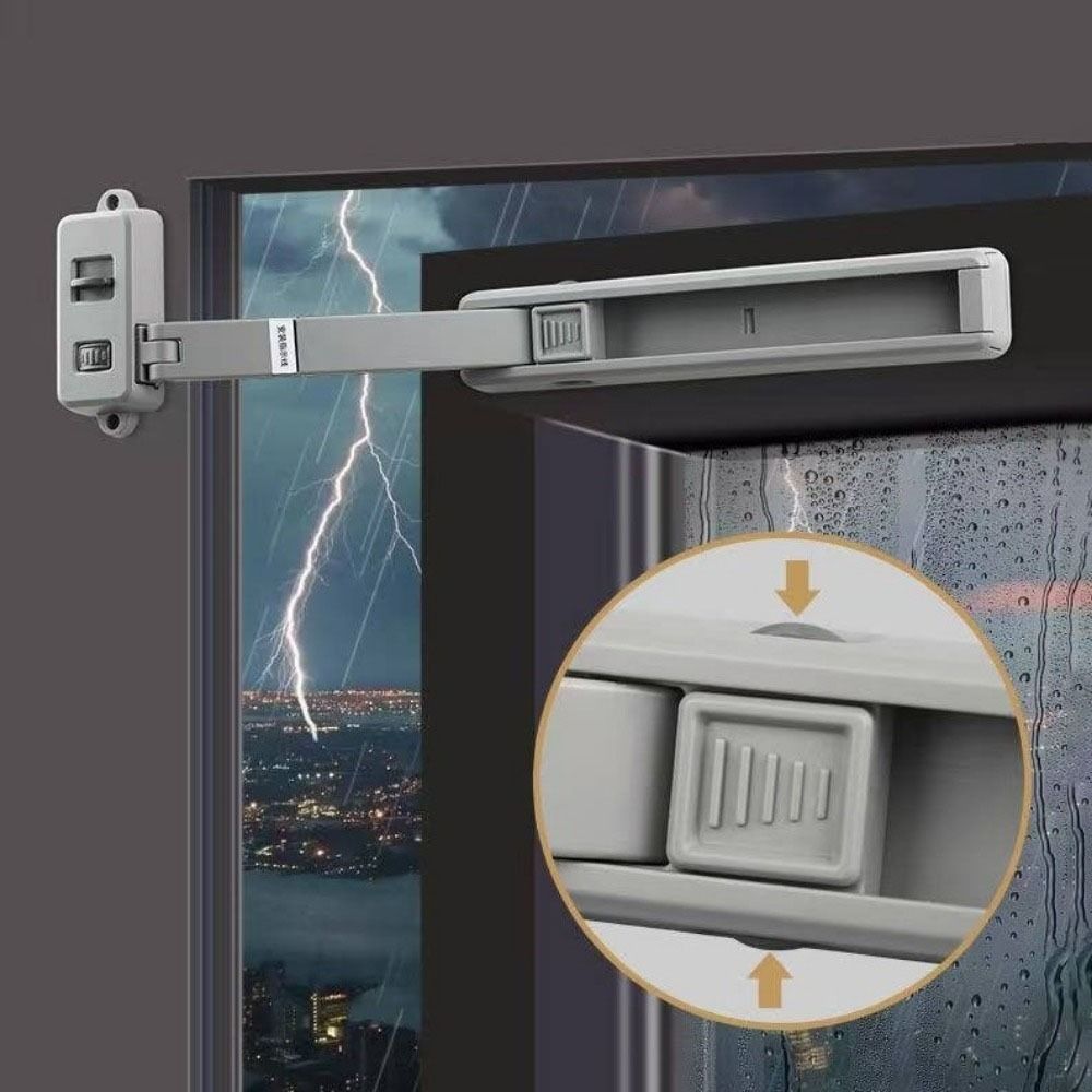 Plastic Door Window Limiter No Punching Window Safety Lock Window Restrictor Child Safety