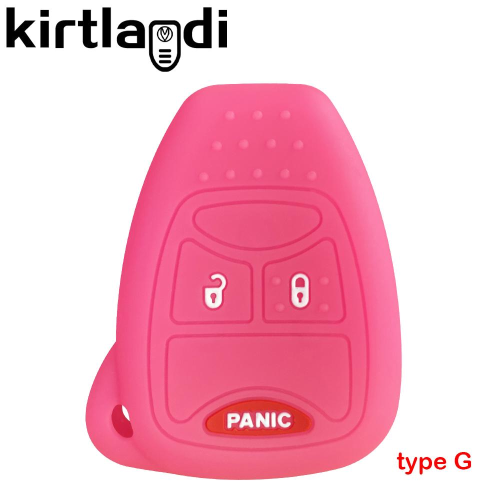 Etui na klucze silikonowe do Chrysler Voyager Pacifica 300c PT Cruiser Dodge Caliber Avenger Jeep Grand Cherokee Compass Patriot