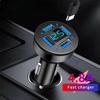 Car Charger with Digital Display USB Fast Charging Phone Adapter For iPhone 16 15 Samsung Xiaomi Huawei Quick Charger3.0 Charger