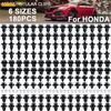 180x Universal For Honda Car Trim Clips Bumper Hood Retainer Grille Wheel Arch Auto Fastener Plastic Push Rivets 8 9 10 Mm Hole
