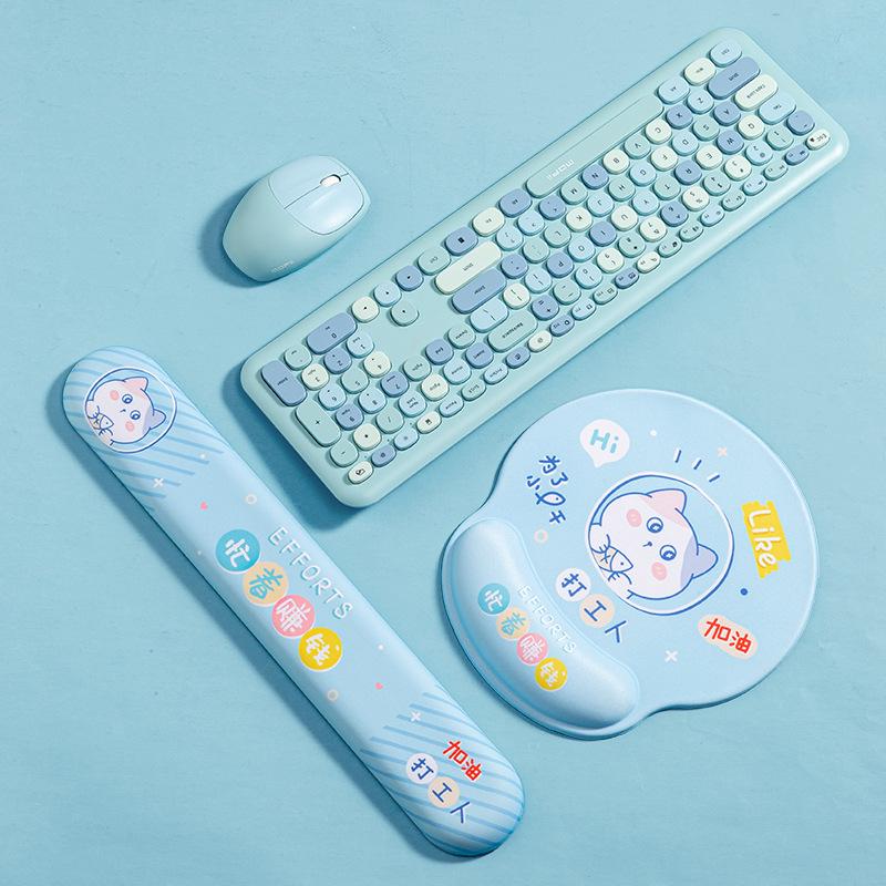 

Коврик для мыши и клавиатуры для защиты запястья для девочек, для игр и офиса