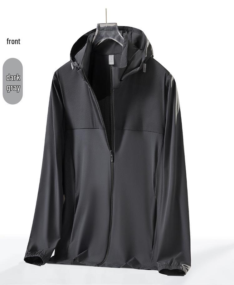 UPF50+ Summer Ice Silk Sun Protection Jacket with Hood for Men & Women