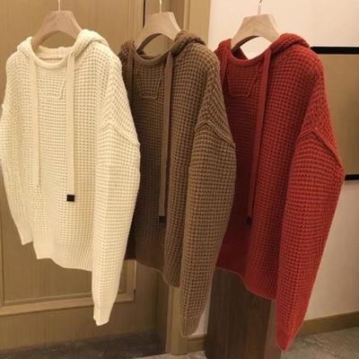 Men's High-End Knit Hooded Sweater - Versatile Long Sleeve for Autumn/Winter
