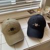 Spring and Summer American Letter Embroidery Washed Cotton Baseball Cap Children Big Head Circumference Deep Top Cap Men's Sunscreen Cap Tide
