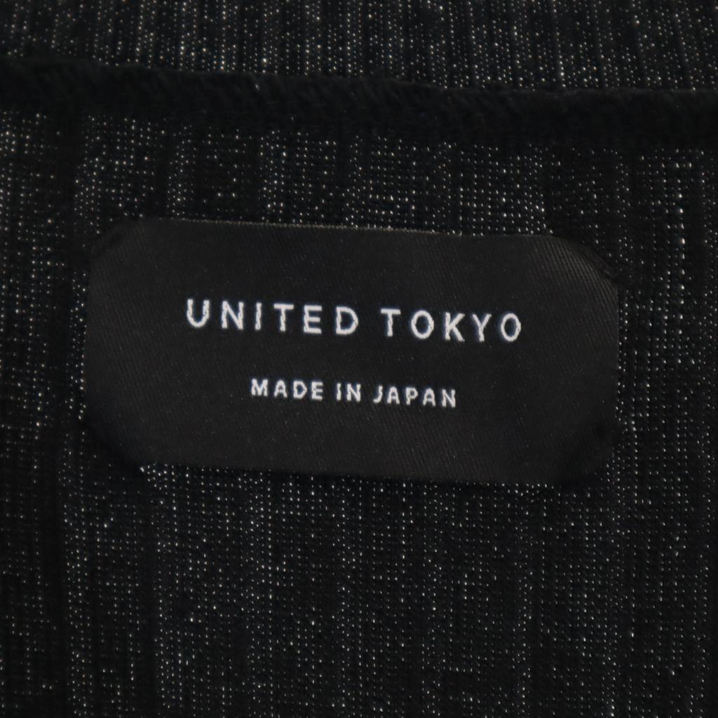 UNITED TOKYO made in Japan No sleeve Combination knit one piece FREE Women Used