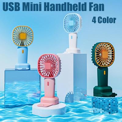 Handheld Fan with Rechargeable Battery Operated and 3 Adjustable Hand Held Fan Eyelash Fan for Girls Women Kids Outdoor Travelling Indoor Office Home