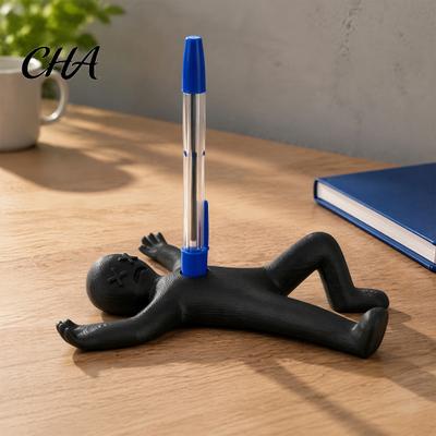 Novelty Gift for Friends Humorous Human Shape Pen Holder, 3D Printed Fun Pencil Stationery Holder Creative Stress Relief Desktop Decoration