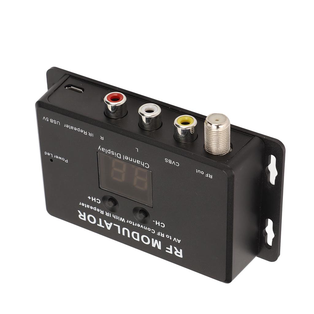 RF Modulator Professional PAL NTSC 21 Channel AV to RF Convertor for Set Top Box DVR DVD