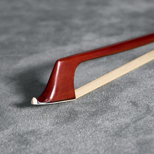 VINGOBOW Brazilwood Cello Bow, 35.6 cm-43.2 cm, Full Size, 71.5 cm, Ebony, Frog, Natural, Mongolian White, Horsehair, Balanced Sweet Tone