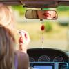 Agate Car Hanging Ornament, Swinging Rear View Mirror Pendant Crystal Car Interior Decorations for Men Women Car Office Room