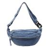 Fashion Denim Zipper Patchwork Waist Packs High Quality Casual Women's Crossbody Bags Simple Large Capacity Women's Shoulder Bag