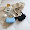 1Pcs Simple Light Weigh Underarm Bags Women'S Mini Felt Shoulder Bag Ergonomic Underarm Saddlebag Purse Shoulder Pouch