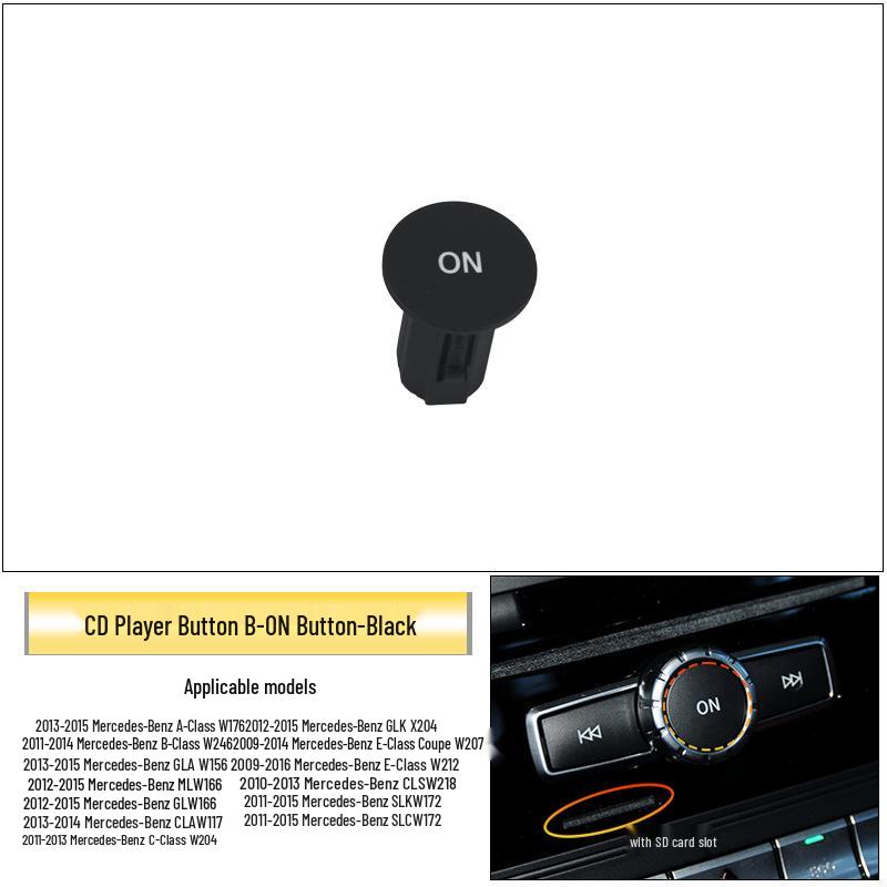 Mercedes-Benz C/B/E-Class Audio CD Button ML350 CLS GLK Console Volume & Track Adjustment