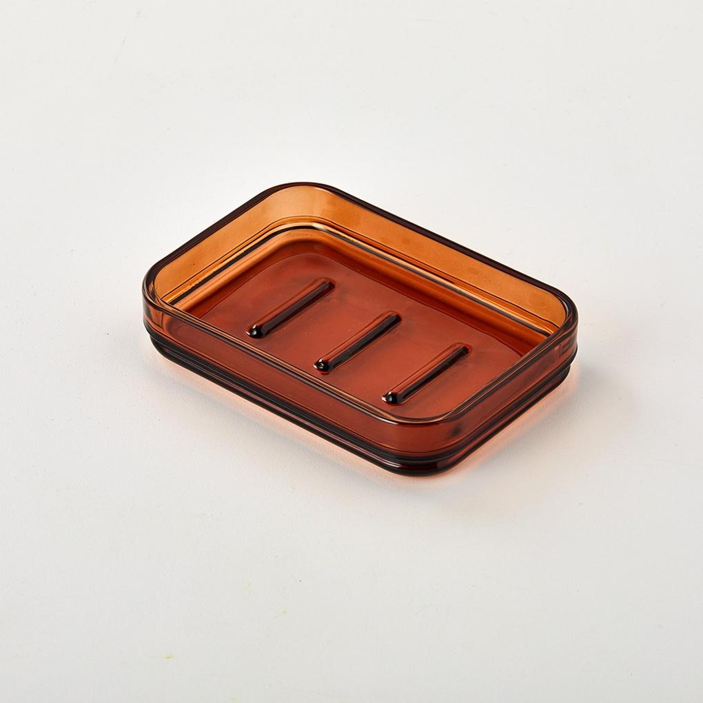 Leoglass Square Soap Dish_BROWN_BG0622011