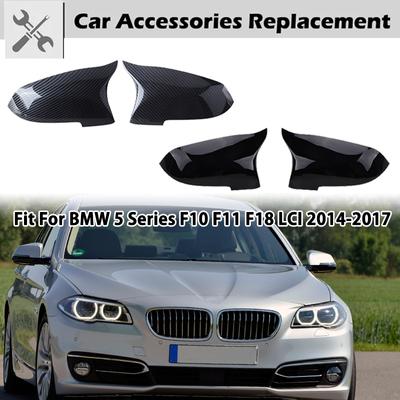 Rhyming Rearview Mirror Cover Side Mirror Cap Car Accessories Fit For BMW 5 Series F10 F11 F18 LCI 2014-2017 F07 F12 F06