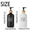 2Pcs Refillable Soap Dispenser Bottle Rust-Proof Lotion Pump Bottle  Accessories Kitchen