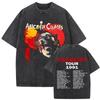 New In Top & Tees Mens T-Shirt Camisetas Rock Band Alice In Chains Dirt Washed Vintage Short Sleeved Round Neck Y2k Tshirt