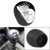 1 Stück PU-Leder + Kunststoff 6-Gang-Schaltknauf passend für Hyundai IX35 2009-2015/Forte 2008-2013