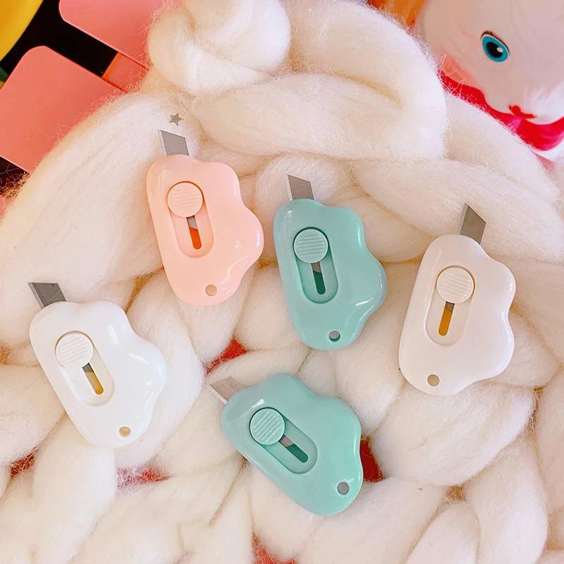 Cute Rabbit Cloud Color Mini Portable Practical Knife Paper Cutting Machine Paper Cutting Machine Razor Blade Office Stationery