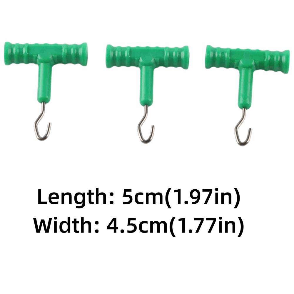 10 Pcs T Shape Handle Fishing Baiting Rig Tool ABS Rig Puller Knot Tools  Outdoor Fishing